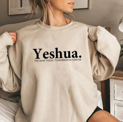 Vintage Yeshua Christian Sweatshirt Christian Apparel Faith